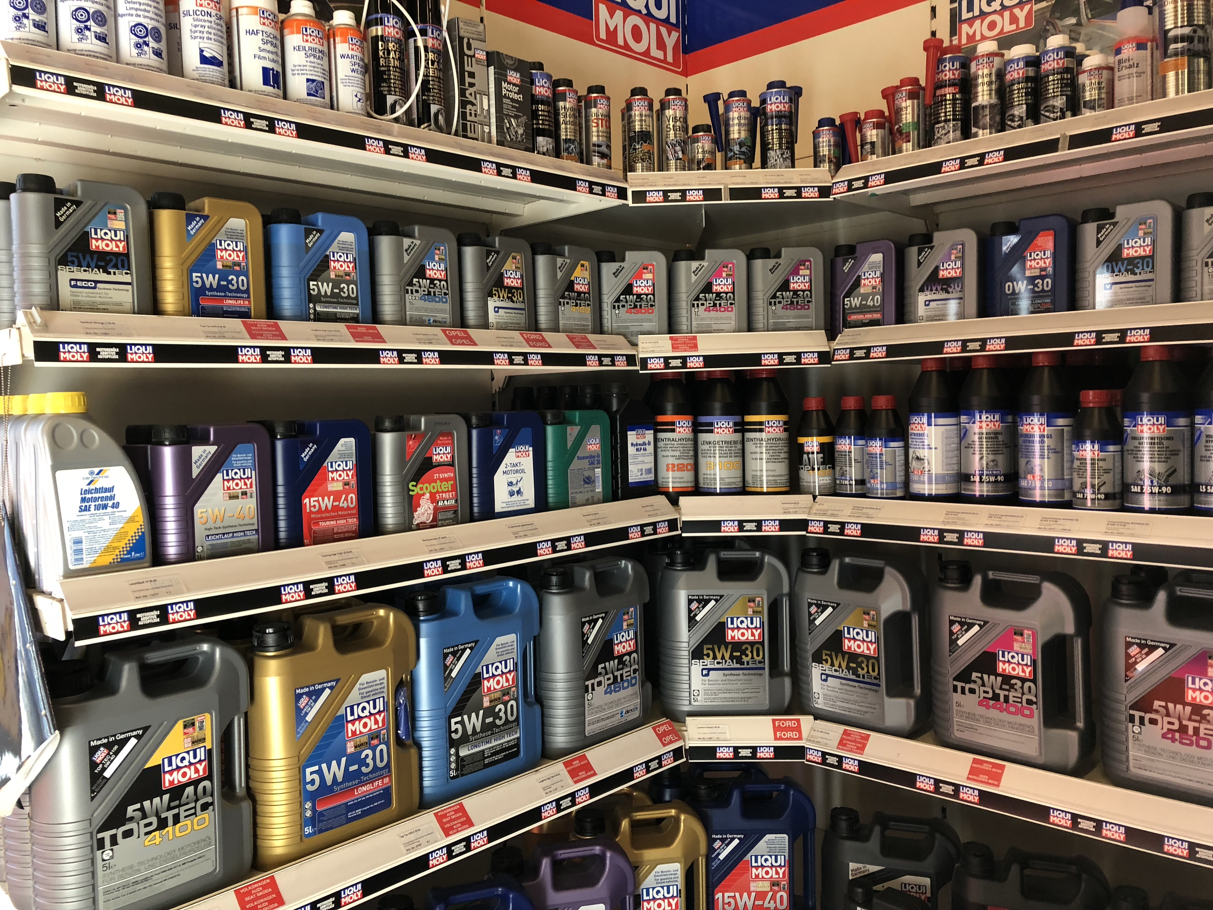 Motoröle, Additive und Autopflegeprodukte von Liqui Moly